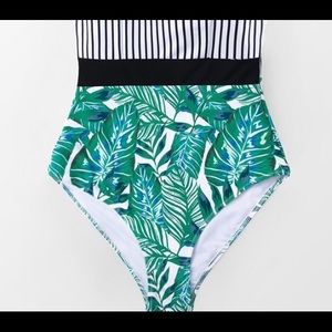 Cupshe high neck tropical swimsuit